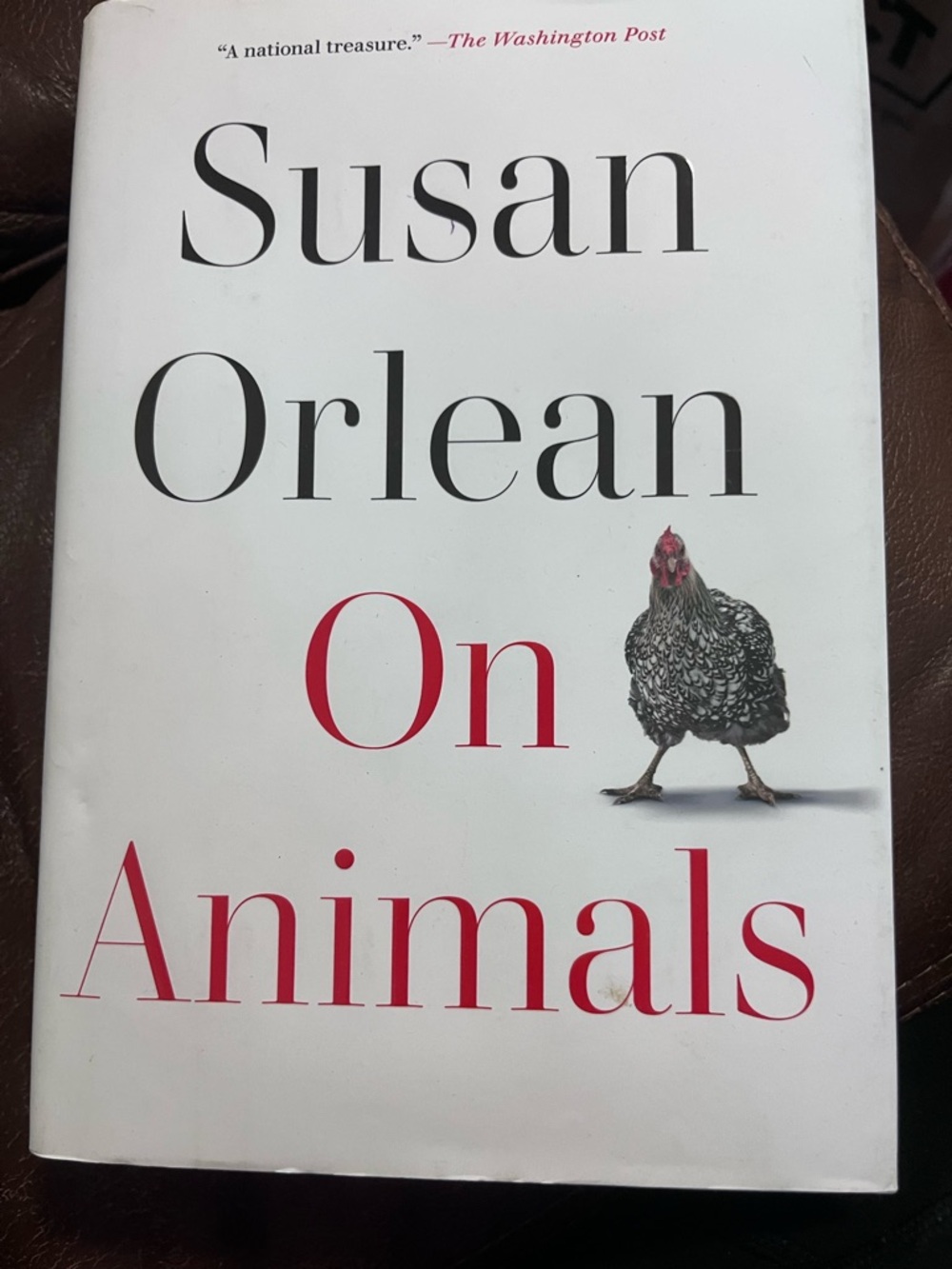 Susan Orlean On Animals - White Cover